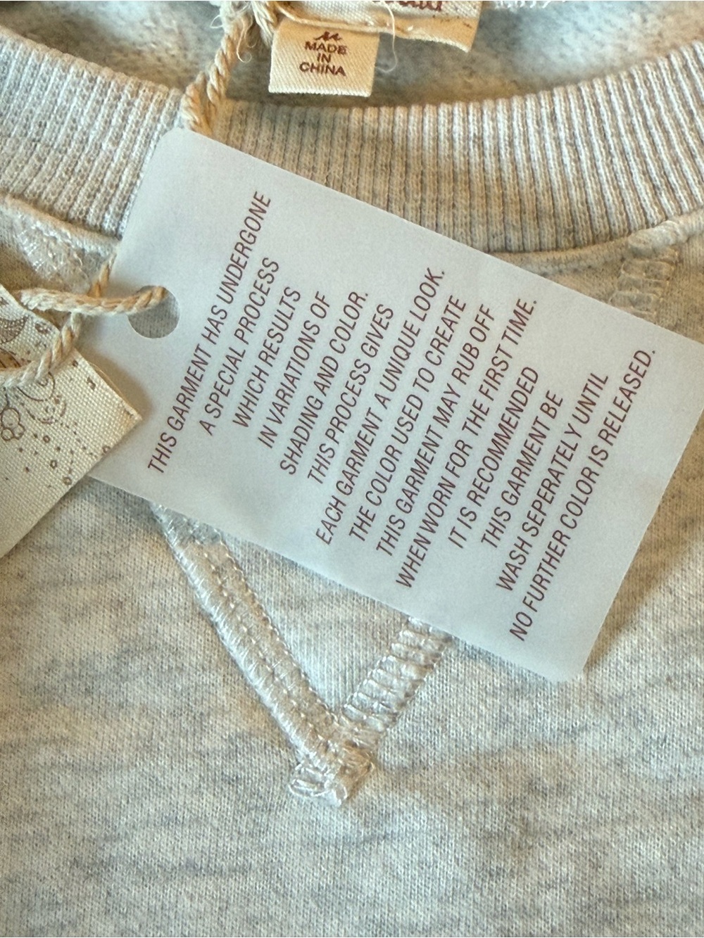 Hem & Thread Gray Pullover with Blush Tulle Tiered Hem - Picture 6 of 15
